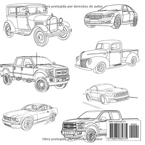 Vista 2 de Libro para Colorear Adultos & Niños 50 Coches Populares: Libro de actividades, supercars para colorear, divertirse durante las vacaciones