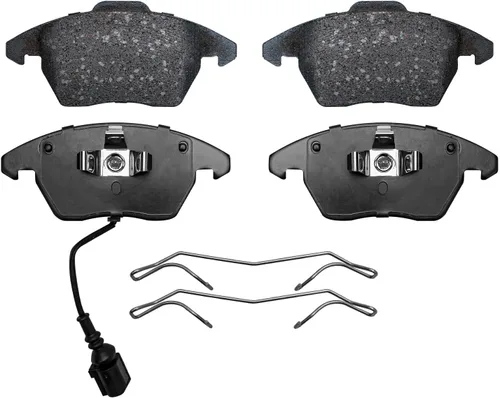 Vista 7 de Detroit Axle - Kit de freno delantero de 6 piezas para Volkswagen Jetta Golf Eos Audi A3 Quattro, Rotores de freno de disco, Pastillas de freno