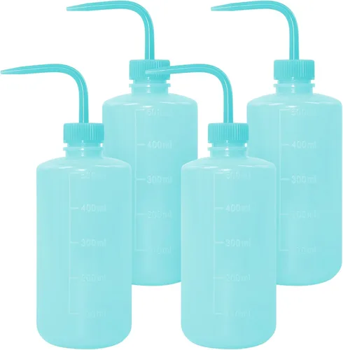 Vista 13 de Paquete de 4 botellas de lavado de tatuajes con difusor de chorro de agua (negro, 5.1 fl oz)