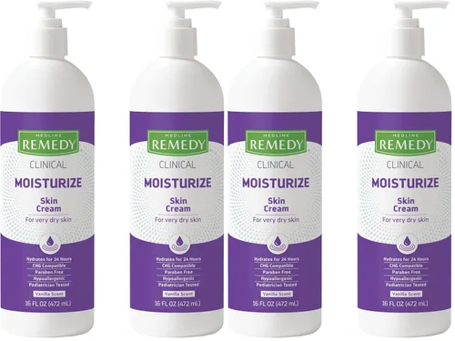 Vista 9 de Medline Remedy - Crema clínica para la piel, aroma a vainilla (16 onzas líquidas), 2 unidades, crema hidratante facial y corporal para todas