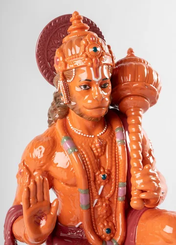 Vista 6 de LLADRO 01009557 Hanuman (naranja)