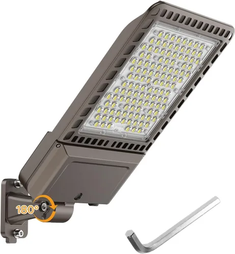 Vista 13 de Luces de Estacionamiento 240W 36000LM Montaje de Brazo Ajustable Luces de Caja de Zapatos para Exteriores con Fotocélula de Anochecer a Amanecer