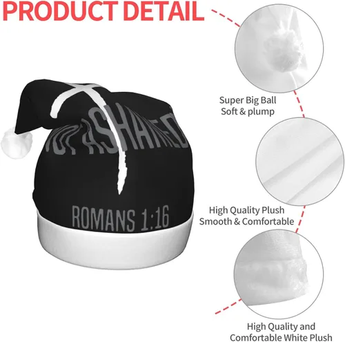 Vista 7 de Religious Christian Faith Jesus Christmas Hat Man Womens Party Supplies Unisex Hat For Christmas Party Hats