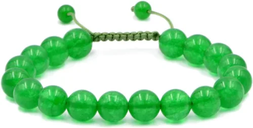 Vista 23 de AD Beads - Pulseras de gemas naturales de 0.39 pulgadas, cristales de sanación, macramé ajustable de 7 a 9 pulgadas