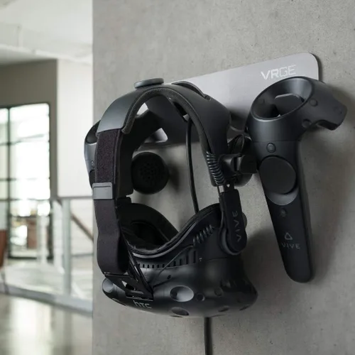 Vista 7 de VRGE VR Wall Mount Storage Stand Hook - for Meta/Oculus Quest 3/2 - Rift-S - HTC Vive Pro - PS5 VR2 - Valve Index and Mixed Reality Headsets