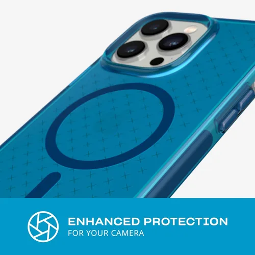 Vista 6 de tech21 iPhone 14 Pro Max Evo Check compatible con MagSafe® – Funda protectora delgada y absorbente de golpes con protección FlexShock Multi-Drop