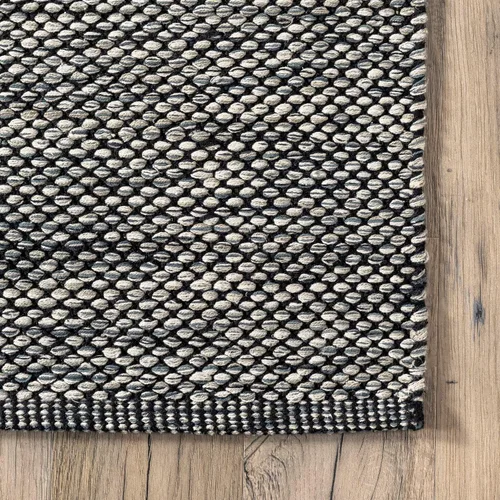 Vista 9 de nuLOOM Alessi - Alfombra decorativa de algodón sólido de granja, 2 x 3, color gris