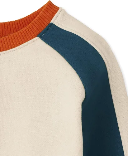 Vista 2 de The Children's Place Conjunto de 2 camisetas y pantalones deportivos de manga larga para niños pequeños, color verde azulado, 9-12 meses, verde