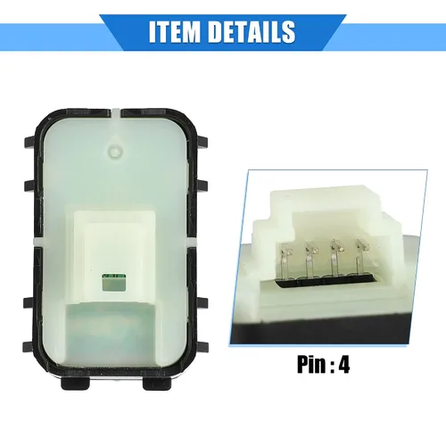 Vista 5 de Interruptor de control de ventana compatible con Mercedes-Benz Clase C W205 GLC Serie completa 2015-2020, plástico duradero negro