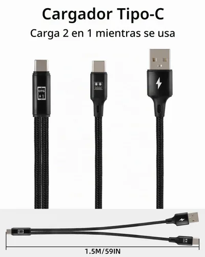 Vista 7 de GELRHONR Cable de tarjeta de sonido USB C OTG, 2 en 1, tipo C, cable de audio para transmisión en vivo, grabación, chat de voz, karaoke