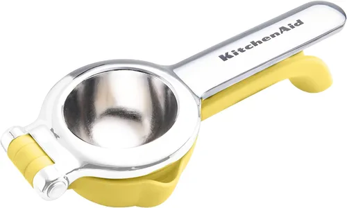 Vista 7 de KitchenAid Exprimidor de jugo de cítricos para limones y limas con colector de semillas y boquilla de vertido, limón, 8 pulgadas