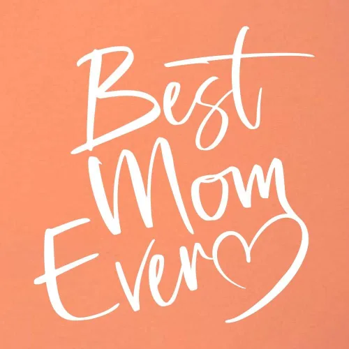 Vista 10 de Go All Out Script Best Mom Ever Heart Idea - Camiseta con cuello en V para mujer