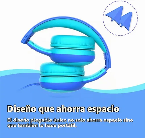Vista 4 de E61V - Auriculares con cable con diseño de orejas de gato