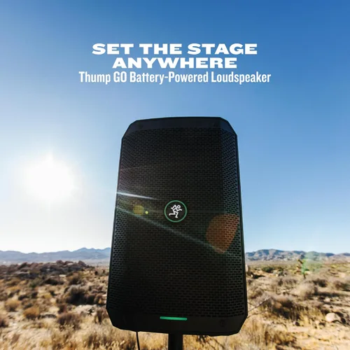 Vista 2 de Serie Mackie Thump, altavoz portátil con batería Mackie Thump GO de 8 pulgadas
