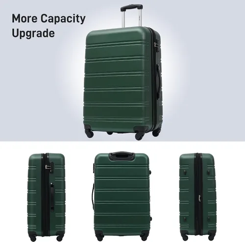 Vista 3 de Merax Unisex Adulto Hardside, Verde militar, Hardside