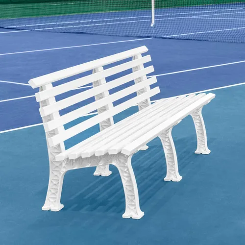 Vista 16 de Vermont Banco de cancha de tenis - 3 y 4 plazas Estándar o sin respaldo (estándar, negro, 3 plazas)
