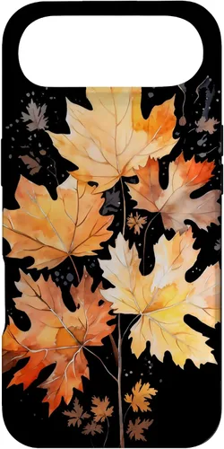 Vista 27 de Autumn Leaves Watercolor Art Fall Season Thanksgiving Case for iPhone 17