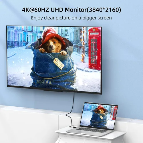 Vista 3 de Cable DisplayPort de 1 pie, paquete de 10 unidades, puerto de pantalla corta (DP) a cable DP de 1 pie [1440P @144 Hz, V1.2 ]