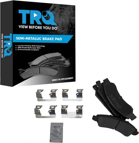 Vista 183 de TRQ Pastillas de freno delanteras semi metálicas compatibles con Ford Expedition 2018-2021 F-150 2018-2020 Lincoln Navigator 2018-2022
