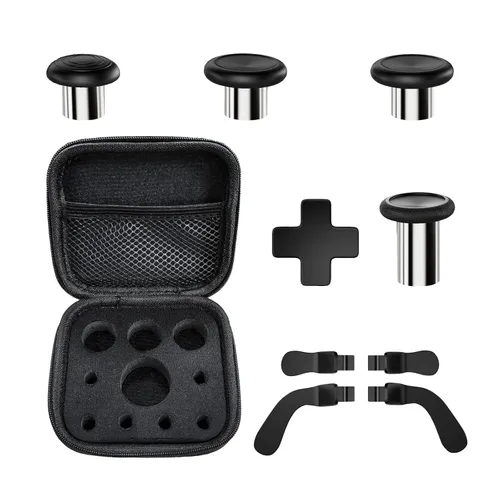 Vista 7 de Complete Component Pack for Elite Controller Series 2, Charging Station with 4 Paddles, 4 Thumbsticks, 1 Charging Dock, Adjustment Tool & Carrying