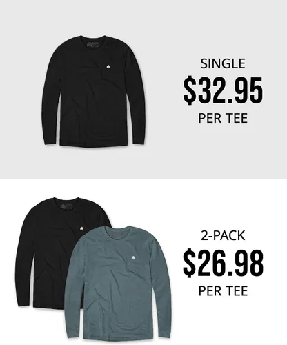 Vista 5 de INTO THE AM Camisetas de manga larga para hombre S-3 XL - Camisetas de trabajo casuales de manga larga para hombre