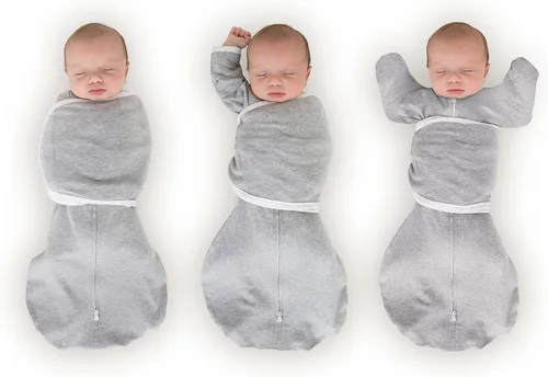Vista 18 de SwaddleDesigns Saco Envolvente Omni de 6 Vías con Brazos Arriba para Recién Nacido, Más Opciones para Calmar el Reflejo de Sobresalto, Mejora