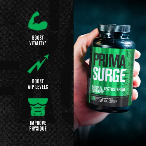 Vista 2 de Jacked Factory Potenciador de testosterona para hombres PRIMASURGE - con Tongkat Ali, PrimaVie, Ashwagandha - Aumenta la vitalidad, el crecimiento
