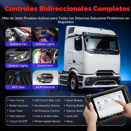 Vista 6 de Autel MaxiSys MS909CV, 2026 - Escáner diesel inteligente de alta resistencia