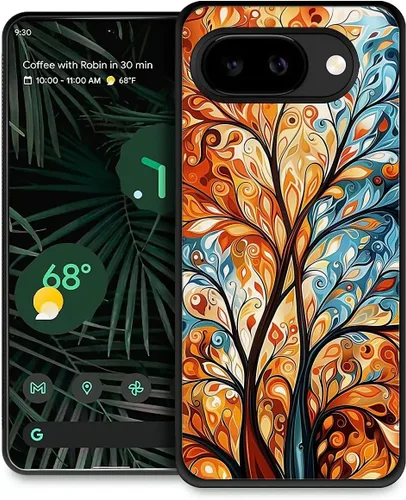 Vista 210 de Compatible con Google Pixel 4A 5G Mobile Case Creative Acrylic Panel trasero Silicona Protección Grip especialmente diseñado para Google Pixel 4A 5G