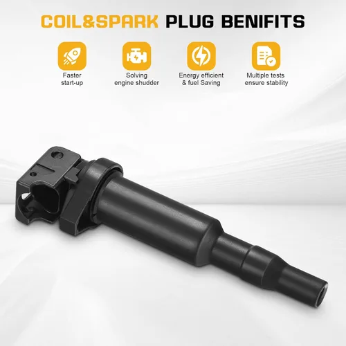 Vista 4 de QYL 6 bobinas de encendido compatibles con BMW 128i 135i 335i 325i 328i 330i M5 M6 525xi 528i 550i 750i N54 X3 X5 X6 Z4 4.4L 4.8L repuesto