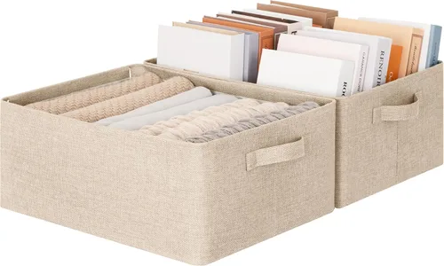 Vista 10 de GRANNY SAYS Contenedores de almacenamiento para armario, cesta de Beige