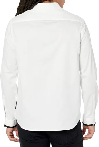 Vista 2 de Karl Lagerfeld Paris Camisa básica casual de manga larga para hombre