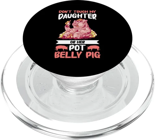Vista 7 de Pot Belly Pig Parent Mini Pig Caretaker PopSockets Adhesive PopGrip