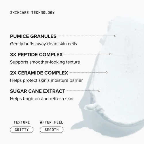 Vista 3 de DRMTLGY Exfoliante facial y mascarilla facial de microdermoabrasión. Exfoliante facial no abrasivo que mejora las cicatrices del acné, puntos