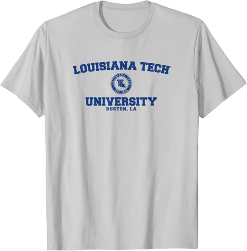 Vista 5 de Camiseta Louisiana Tech Bulldogs Circle Logo, Gris