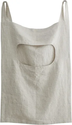 Vista 12 de Amazhiyu 100 % lino para colgar en la puerta de la ropa sucia, 19 x 27 pulgadas (negro)