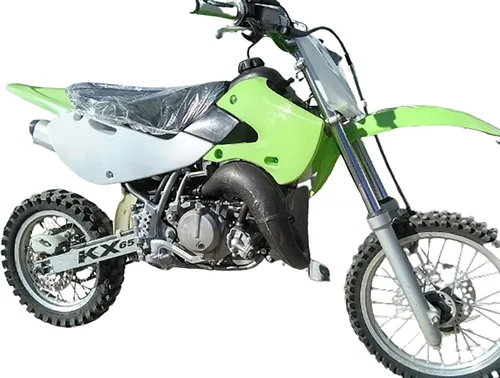 Vista 4 de Tanque de asiento de kit de carenado de guardabarros de plástico rojo para KLX110 KX65 DRZ110