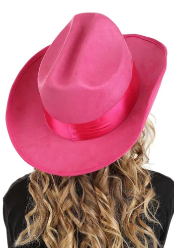 Vista 2 de Sombrero de Disfraz de Vaquera Rosa para Niñas Multicolor