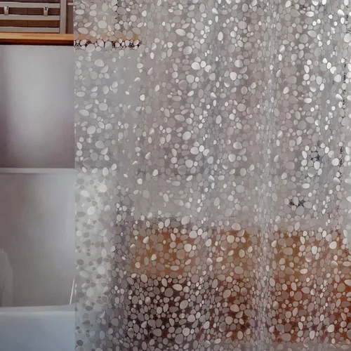 Vista 13 de Forro de cortina de ducha impermeable EVA 8G - Ganchos a prueba de óxido, imanes de servicio pesado - Mejora tu baño con durabilidad y elegancia
