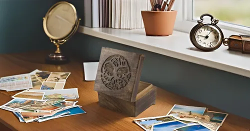 Vista 4 de Grandes ideas de regalo de cumpleaños, caja decorativa hecha a mano con el árbol de la vida, caja del tesoro, caja del tesoro, organizador de joyas