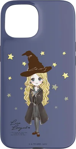 Vista 6 de Funda para iPhone 16 Harry Potter Luna Lovegood con cita y estrellas