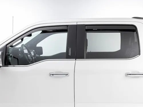 Vista 6 de WeatherTech Deflectores de ventana lateral de ajuste personalizado para GMC Terrain (80869IM-81942IM), color oscuro