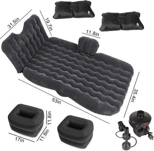 Vista 2 de FBSPORT Colchón inflable de aire, 72.4 x 33.5 x 5.9 in, ideal para acampar, viajes, aventuras