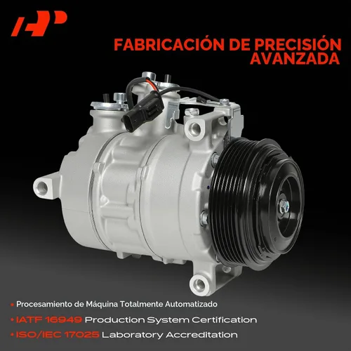 Vista 3 de A-Premium Compresor de aire acondicionado AC con embrague Compatible con Mercedes-Benz C250, C300, C350e, C43 AMG, C63 AMG, E200, E250, E300, E350