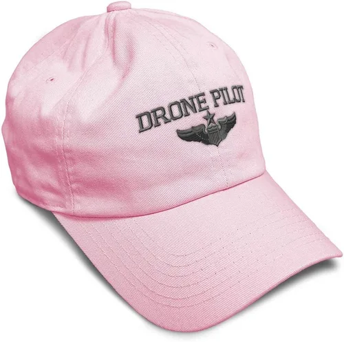 Vista 24 de Gorra de béisbol suave, dron, piloto, gris, bordado, insignias, ovnis, algodón, para papá veterano, sombreros para hombres y mujeres Aqua Design Only