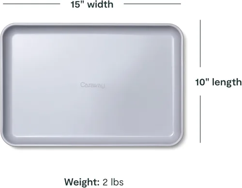 Vista 3 de Caraway Bandeja de cerámica antiadherente para hornear, revestimiento de cerámica naturalmente resbaladizo, no tóxico, libre de PTFE ni PFOA