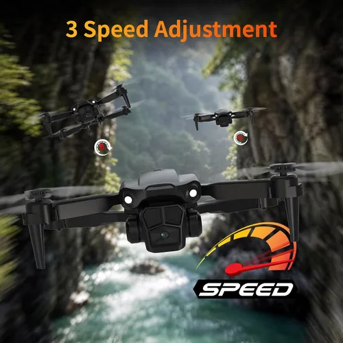 Vista 3 de Drone with 1080P Camera for Adults, Foldable Drone with LCD Screen Remote Drone with HD LCD Screen Remote, Foldable RC Quadcopter for Beginner, 3D