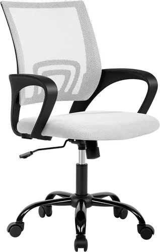 Vista 20 de BestOffice Silla de Oficina Ergonómica Barata Silla de Escritorio de Malla Silla de Computadora Soporte Lumbar Ejecutiva Moderna Taburete Ajustable