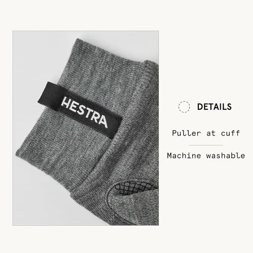 Vista 4 de Hestra Merino Touch Point Liner - Forro compatible con pantalla táctil para capas adicionales o como un guante fino