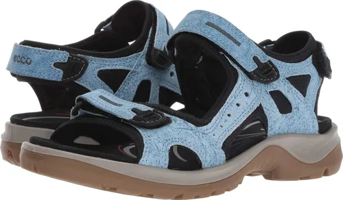 Vista 42 de ECCO Yucatan, sandalia deportiva para mujer Aire/Nubuck azul polvoriento